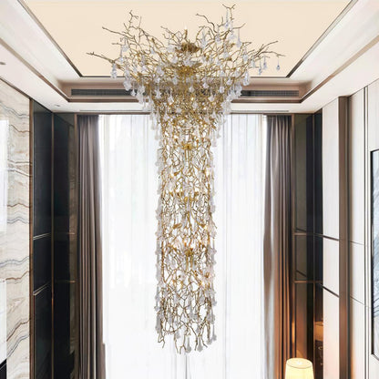 Tree Branch Staircase Ceiling fixture Chandelier