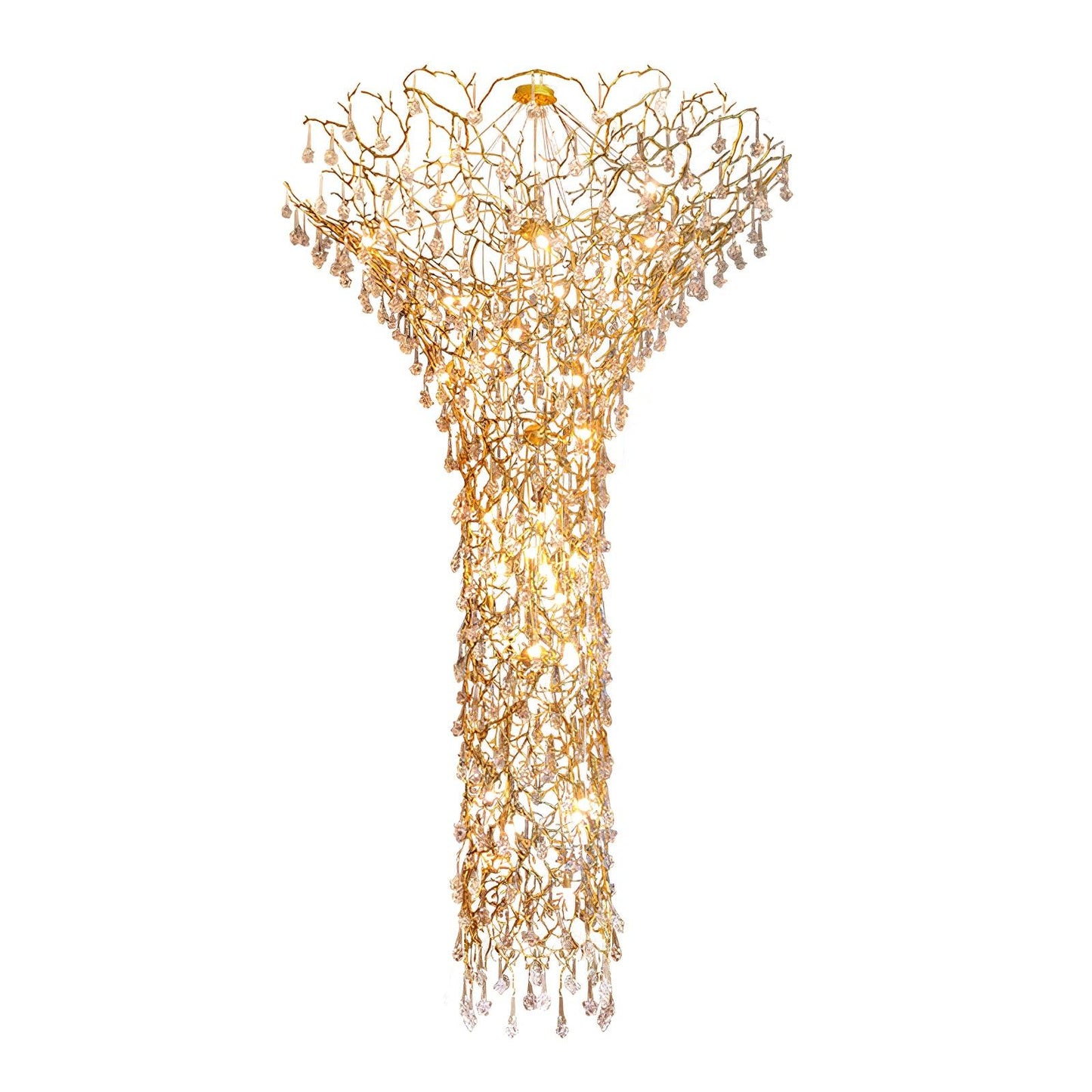 Tree Branch Staircase Ceiling fixture Chandelier