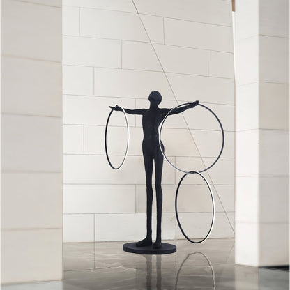 Trinity Life Sculpture Tall Lamp Floor Lamp