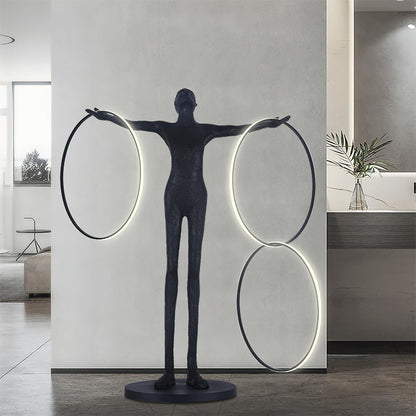 Trinity Life Sculpture Tall Lamp Floor Lamp