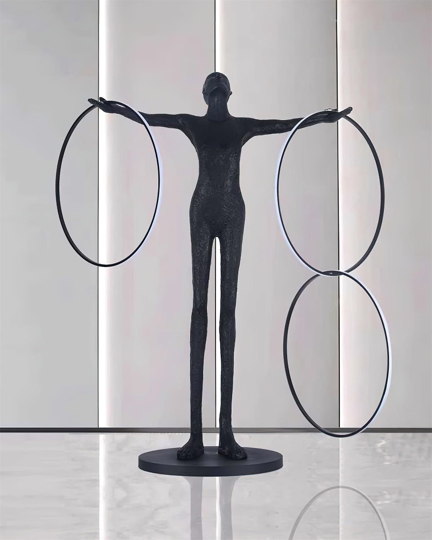 Trinity Life Sculpture Tall Lamp Floor Lamp