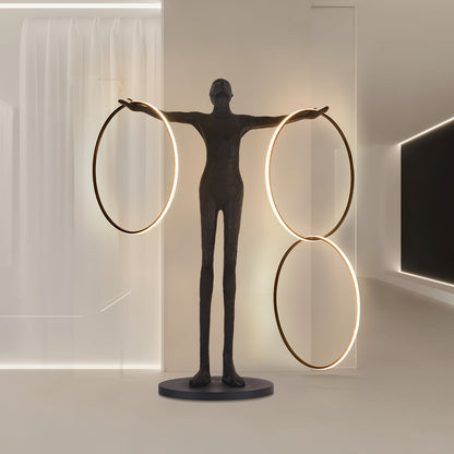 Trinity Life Sculpture Tall Lamp Floor Lamp