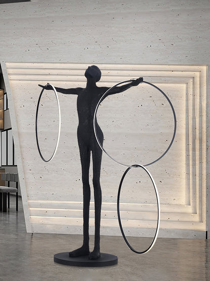 Trinity Life Sculpture Tall Lamp Floor Lamp