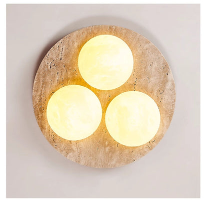 Trio Travertine Ceiling Light
