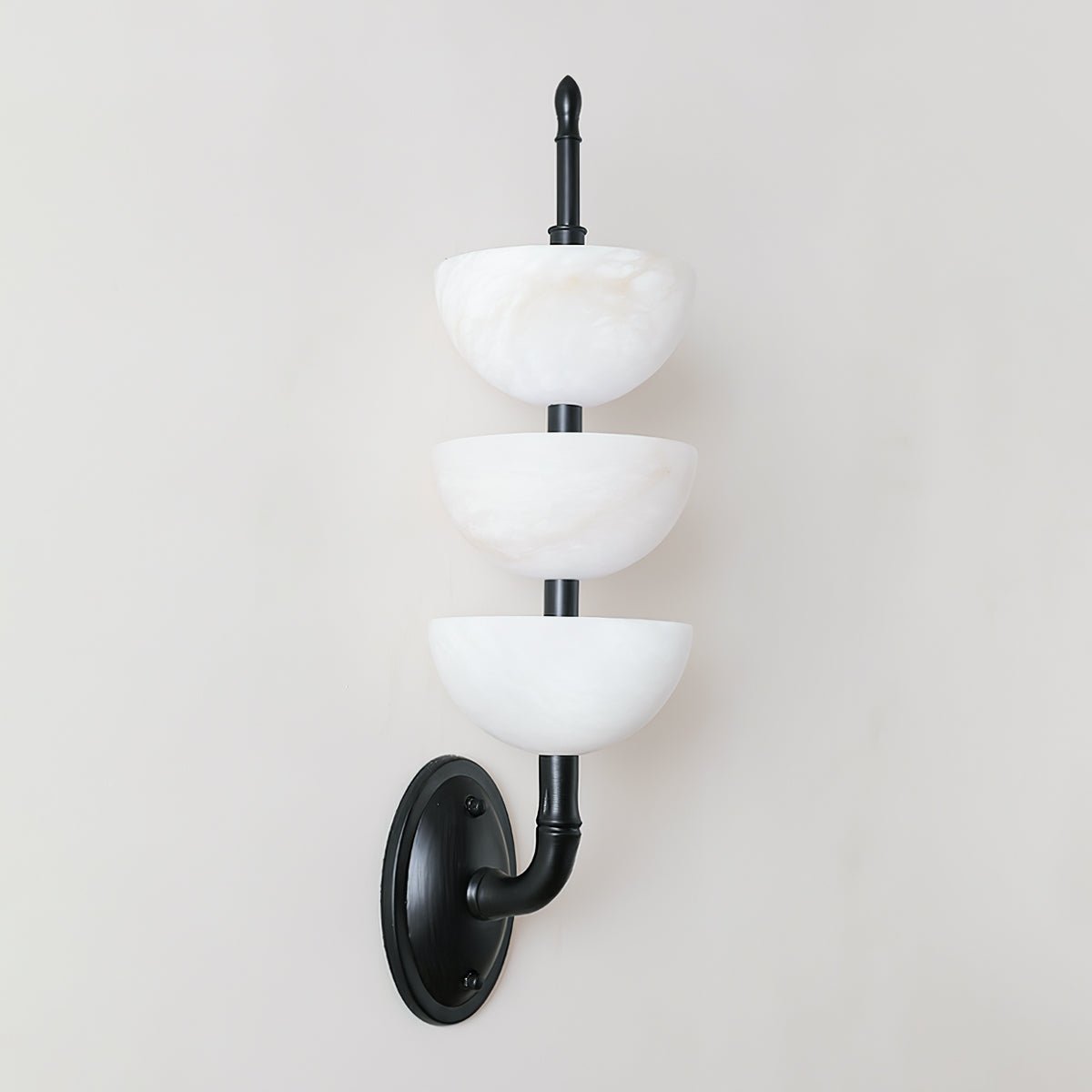 Triple Alabaster Sconce Wall Sconce