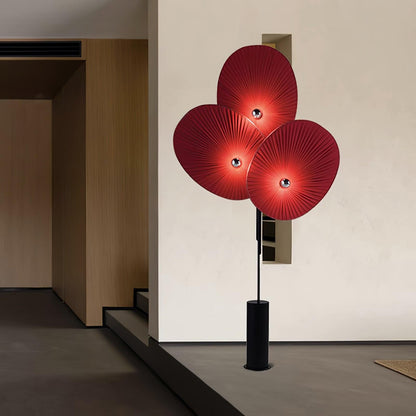 Triple Floral Free-standing Lamp Floor Lamp