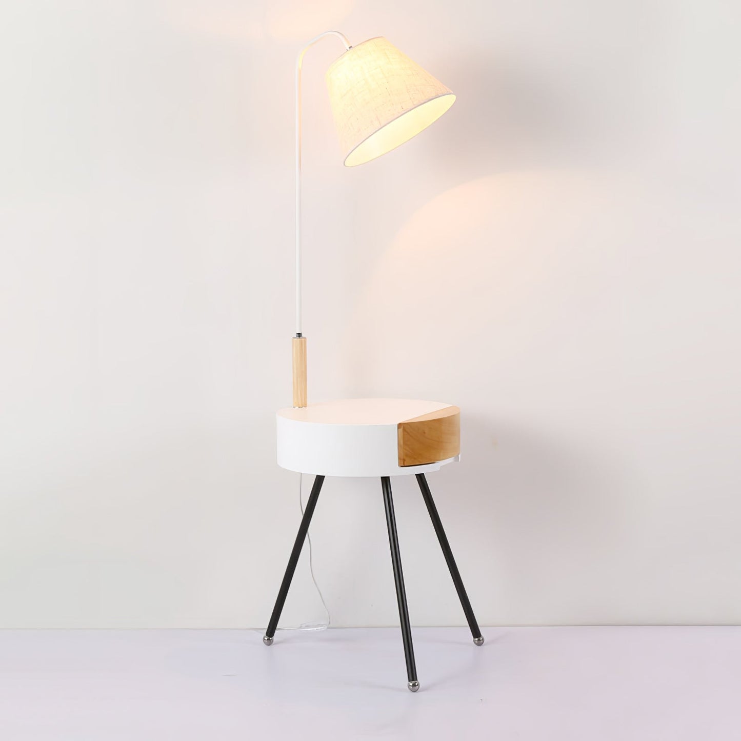 Tripod Fabric Reading Lamp Floor Lamp