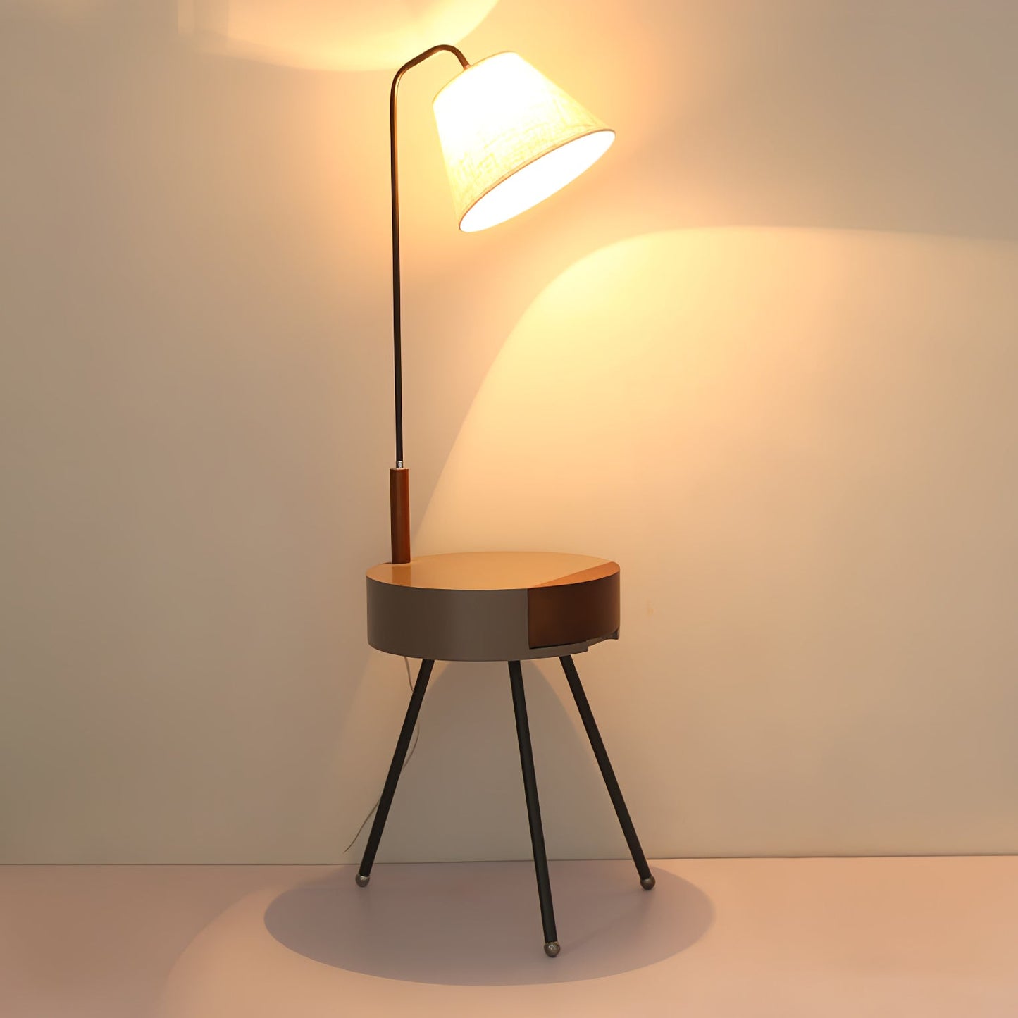 Tripod Fabric Reading Lamp Floor Lamp