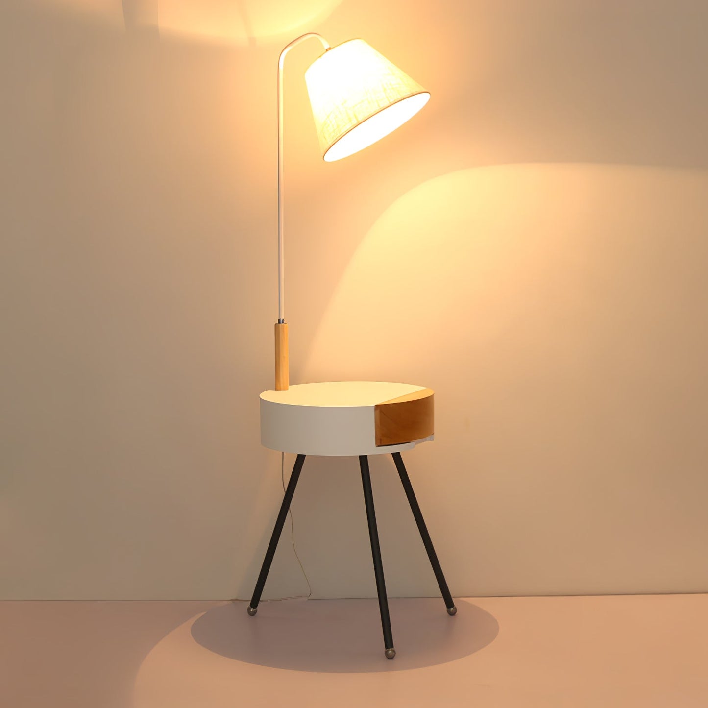 Tripod Fabric Reading Lamp Floor Lamp