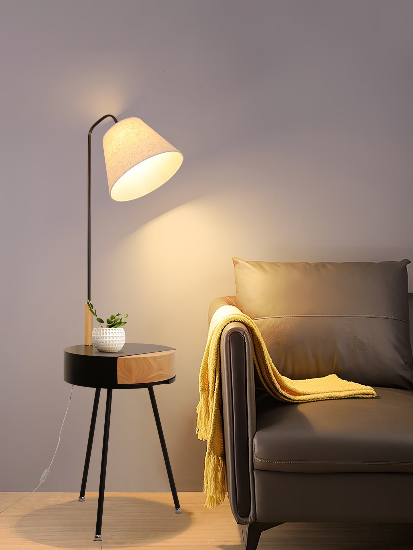 Tripod Fabric Reading Lamp Floor Lamp