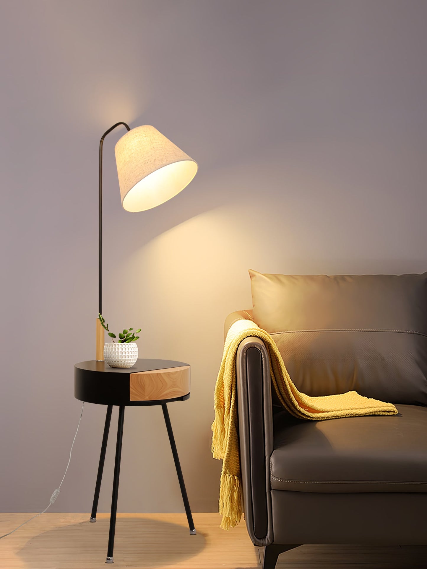 Tripod Fabric Reading Lamp Floor Lamp