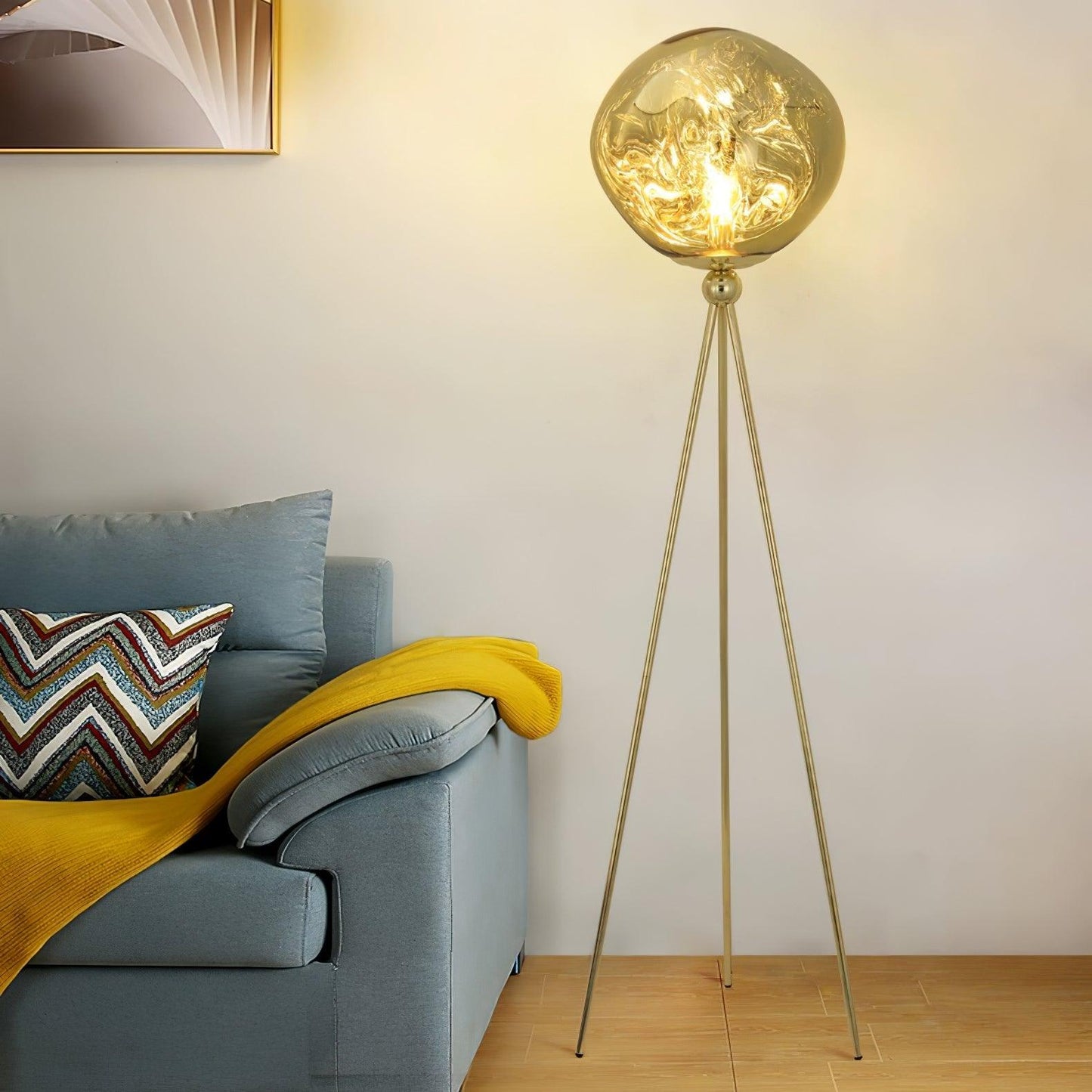Lava Tripod Rock Uplight Lamp Floor Lamp