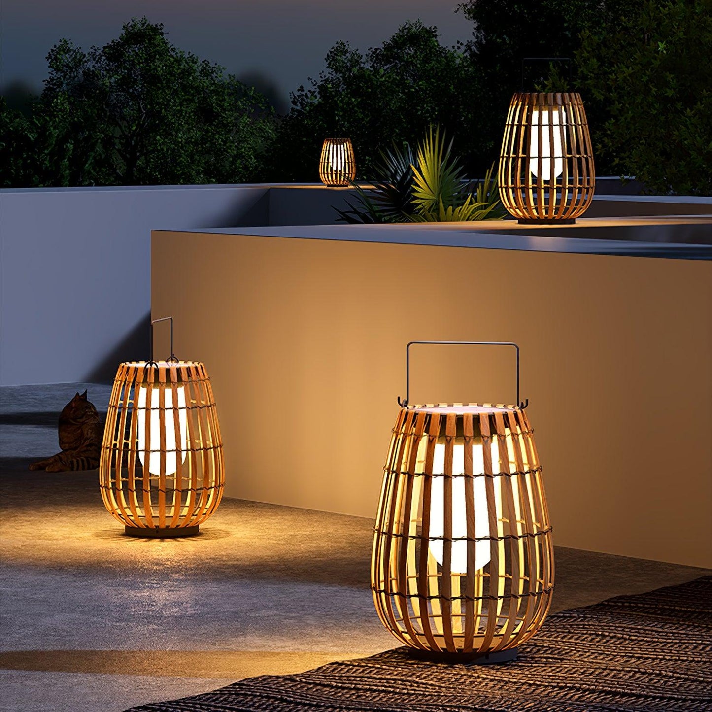 Tropic Braid Lantern Architectural light Outdoor Lamp