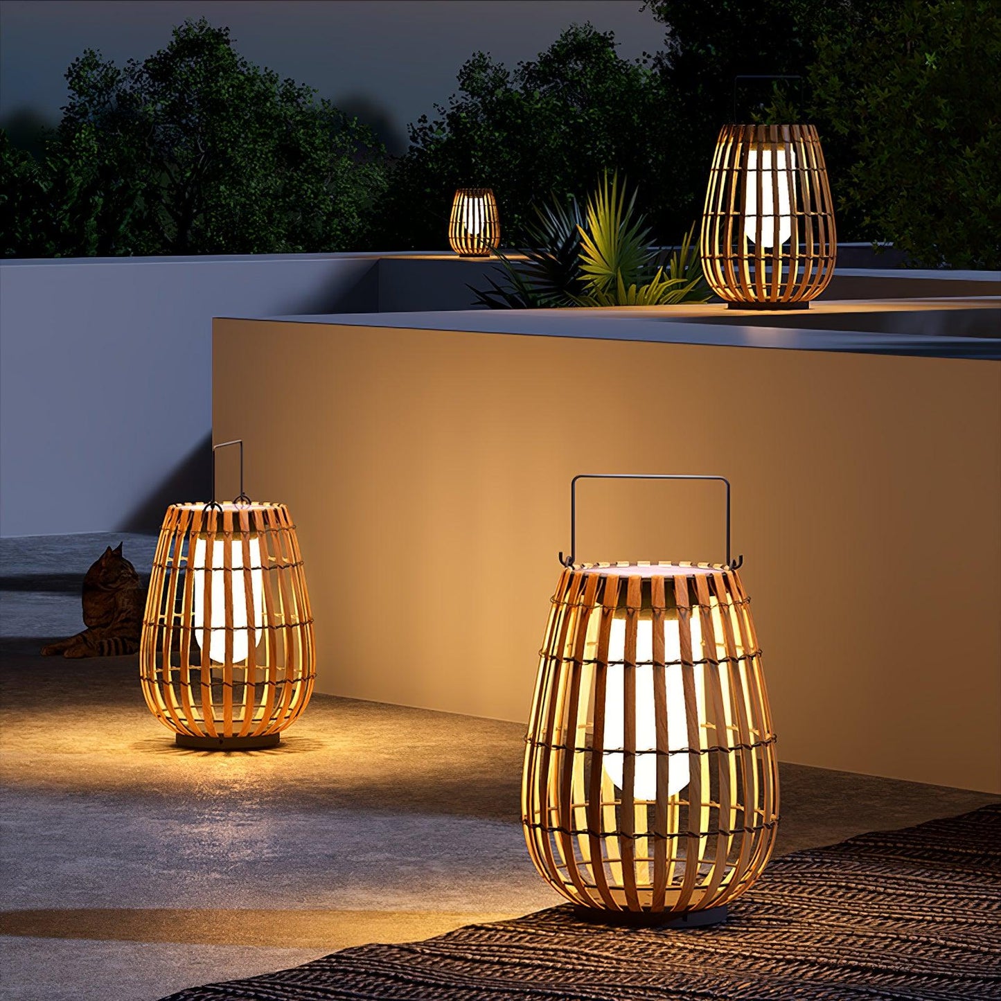 Tropic Braid Lantern Architectural light Outdoor Lamp