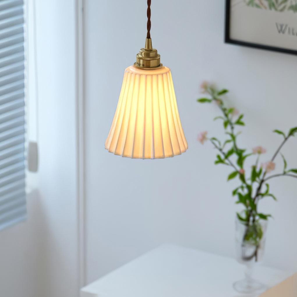 Trumpet Ceramic Hanging light Pendant Light