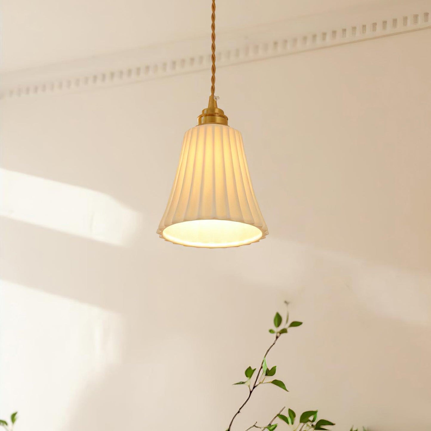 Trumpet Ceramic Hanging light Pendant Light