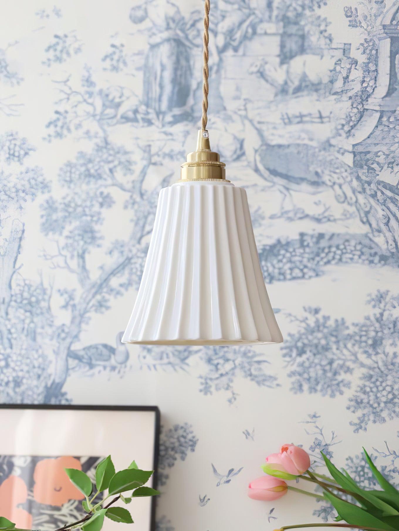 Trumpet Ceramic Hanging light Pendant Light