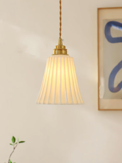 Trumpet Ceramic Hanging light Pendant Light