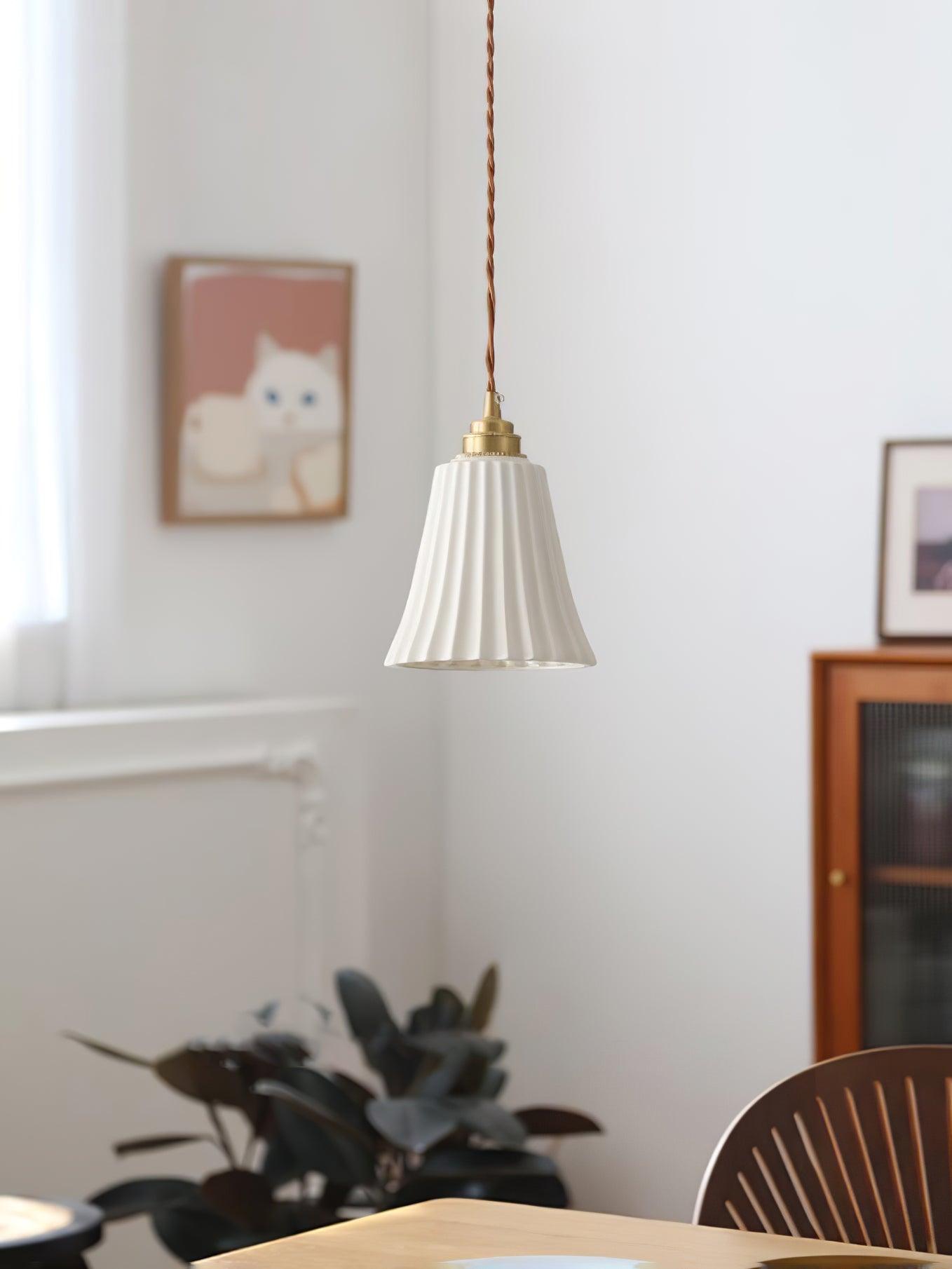 Trumpet Ceramic Hanging light Pendant Light