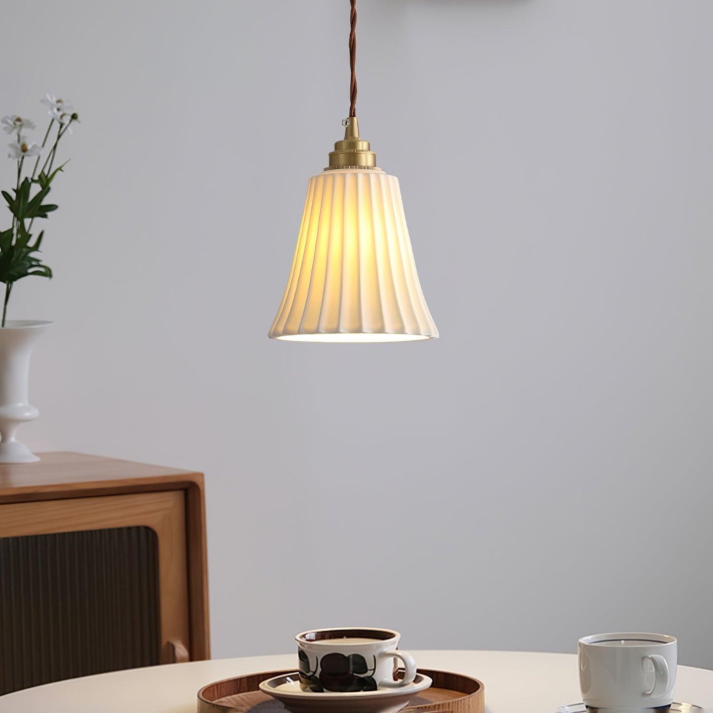 Trumpet Ceramic Hanging light Pendant Light