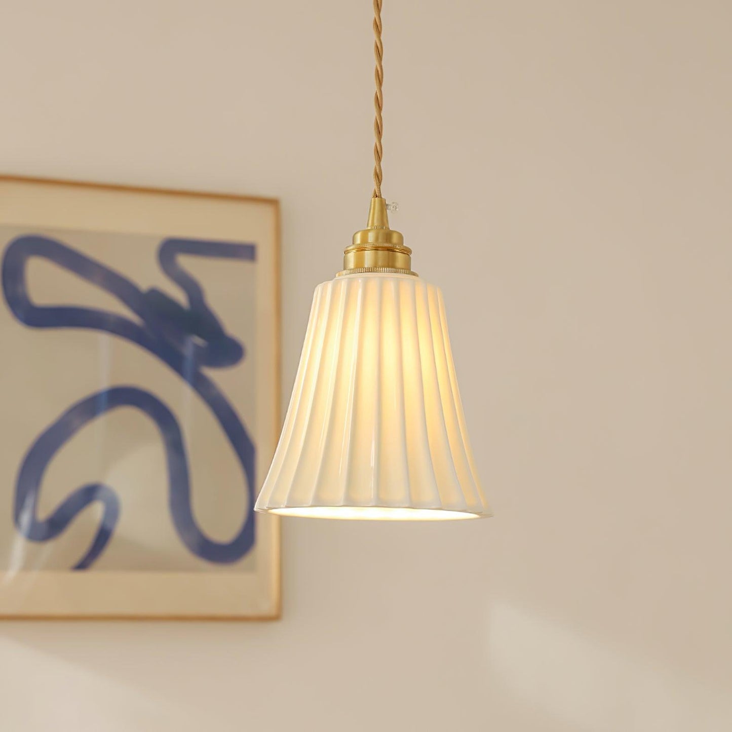 Trumpet Ceramic Hanging light Pendant Light