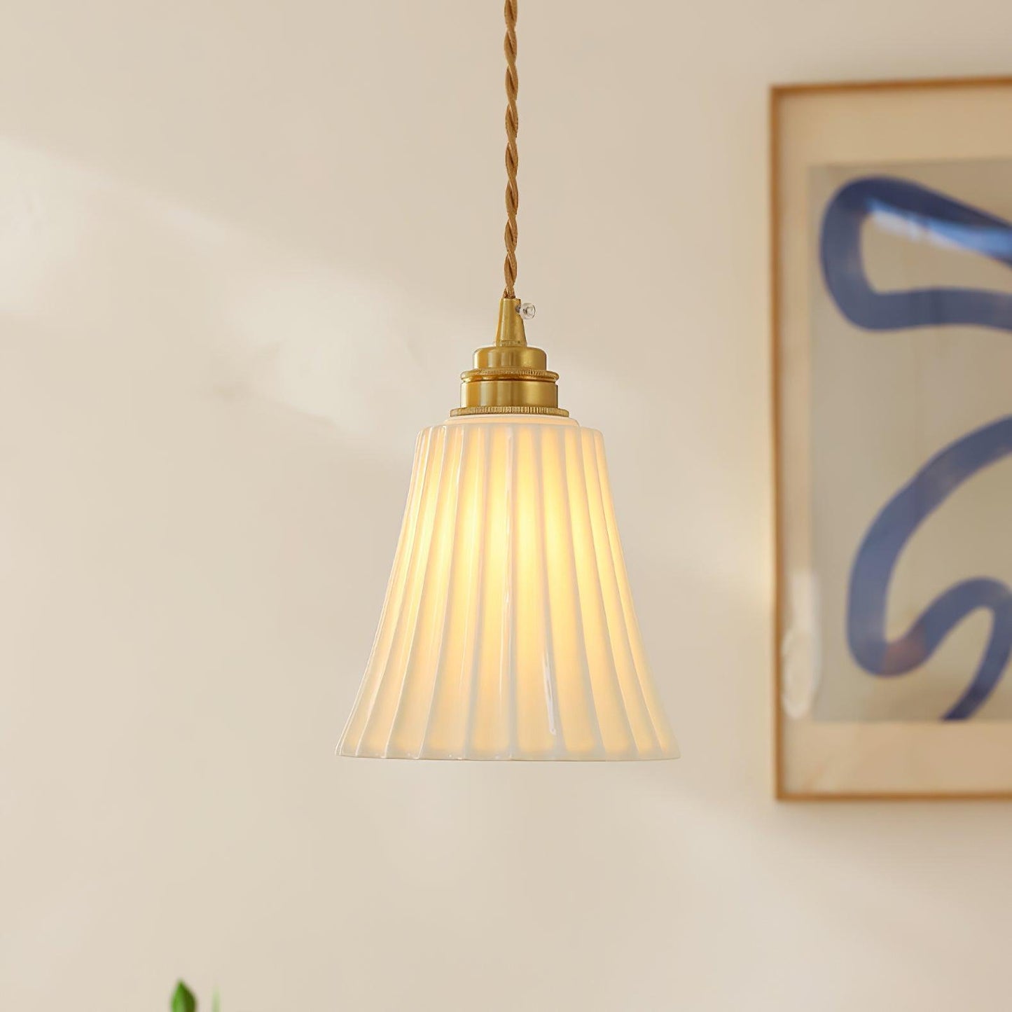 Trumpet Ceramic Hanging light Pendant Light