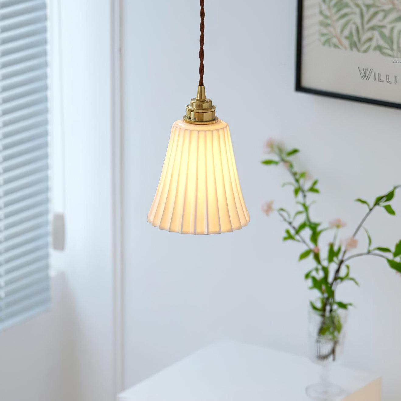 Trumpet Ceramic Hanging light Pendant Light