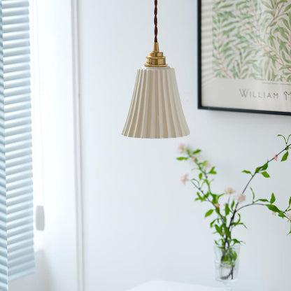 Trumpet Ceramic Hanging light Pendant Light