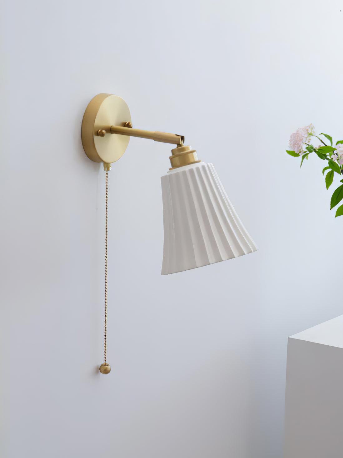 Trumpet Ceramic Lamp bracket Wall Light