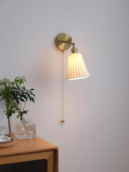 Trumpet Ceramic Lamp bracket Wall Light