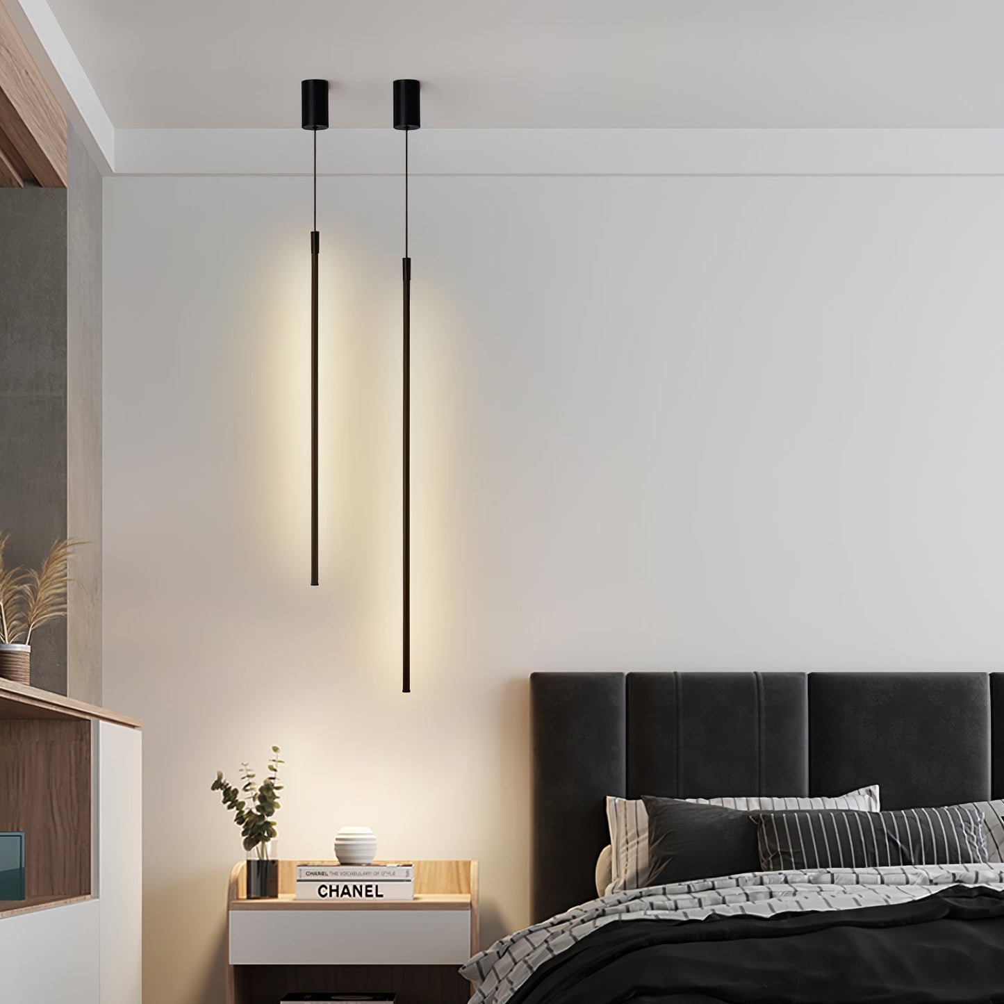 Tubular Linear Droplight Pendant Light