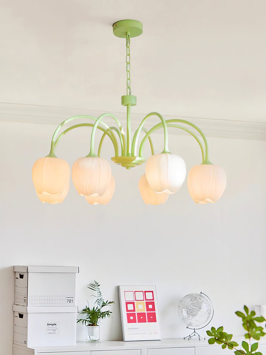 Tulip Matcha Pendant light Chandelier