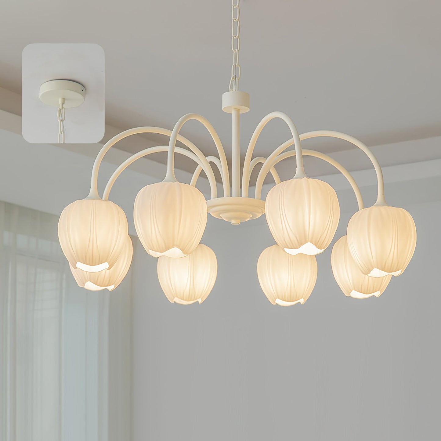 Tulip Matcha Pendant light Chandelier