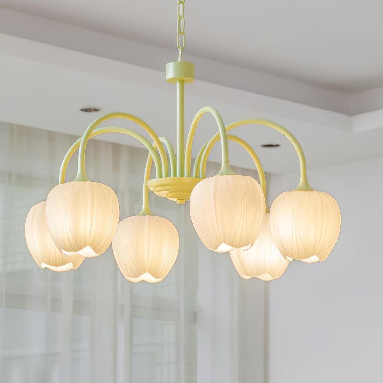 Tulip Matcha Pendant light Chandelier