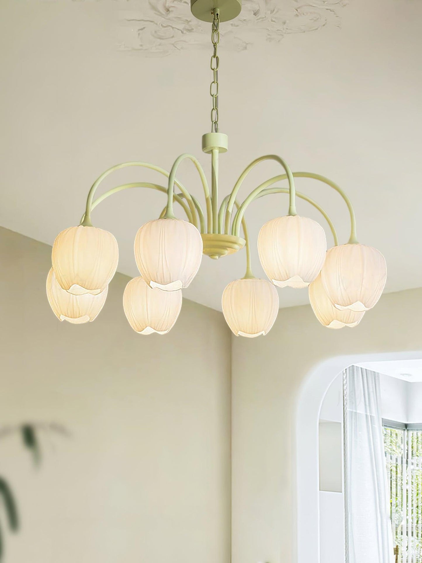 Tulip Matcha Pendant light Chandelier