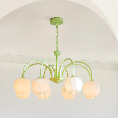 Tulip Matcha Pendant light Chandelier