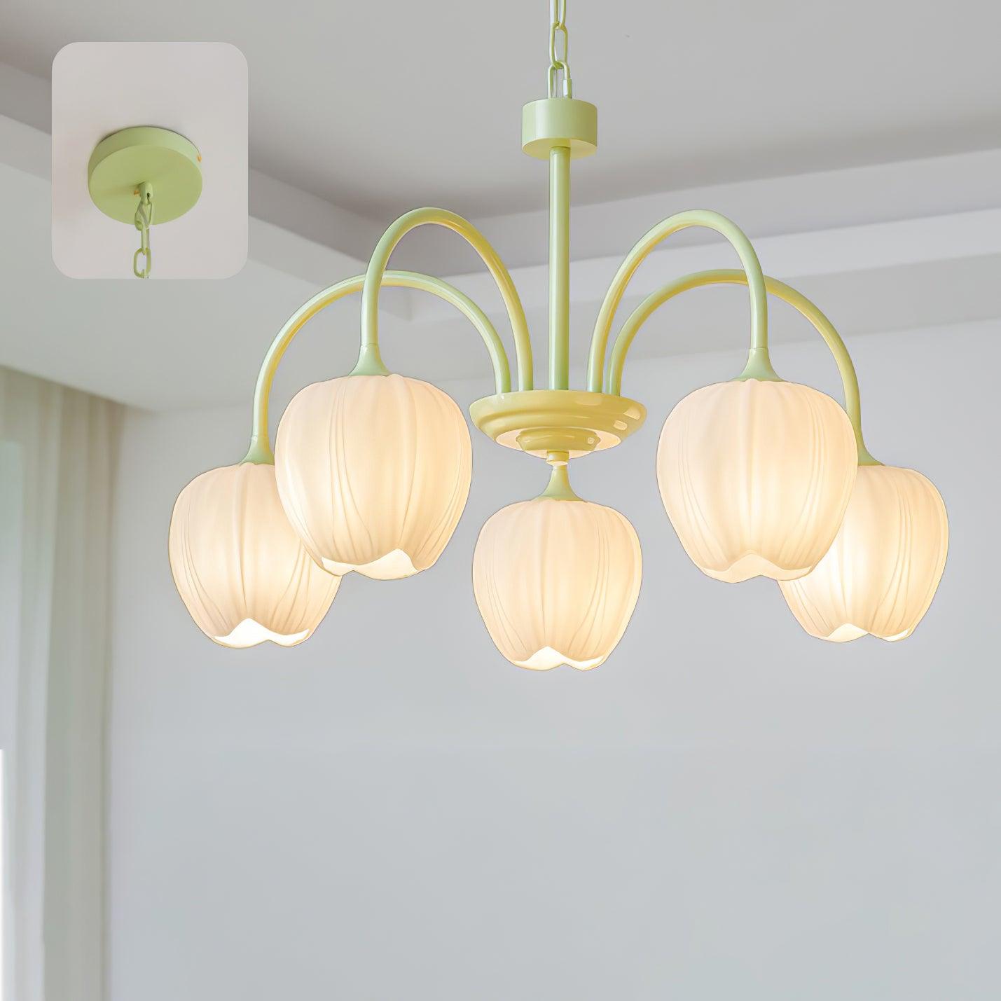 Tulip Matcha Pendant light Chandelier