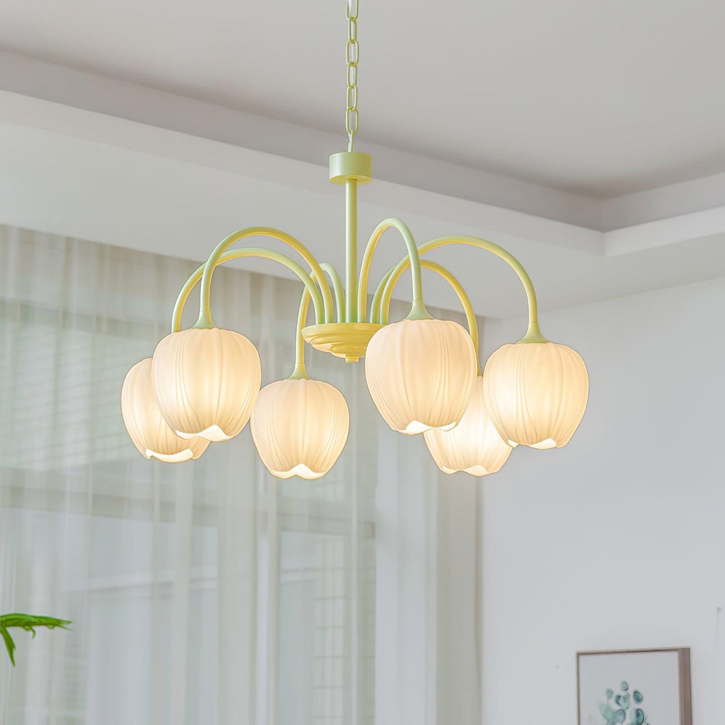 Tulip Matcha Pendant light Chandelier