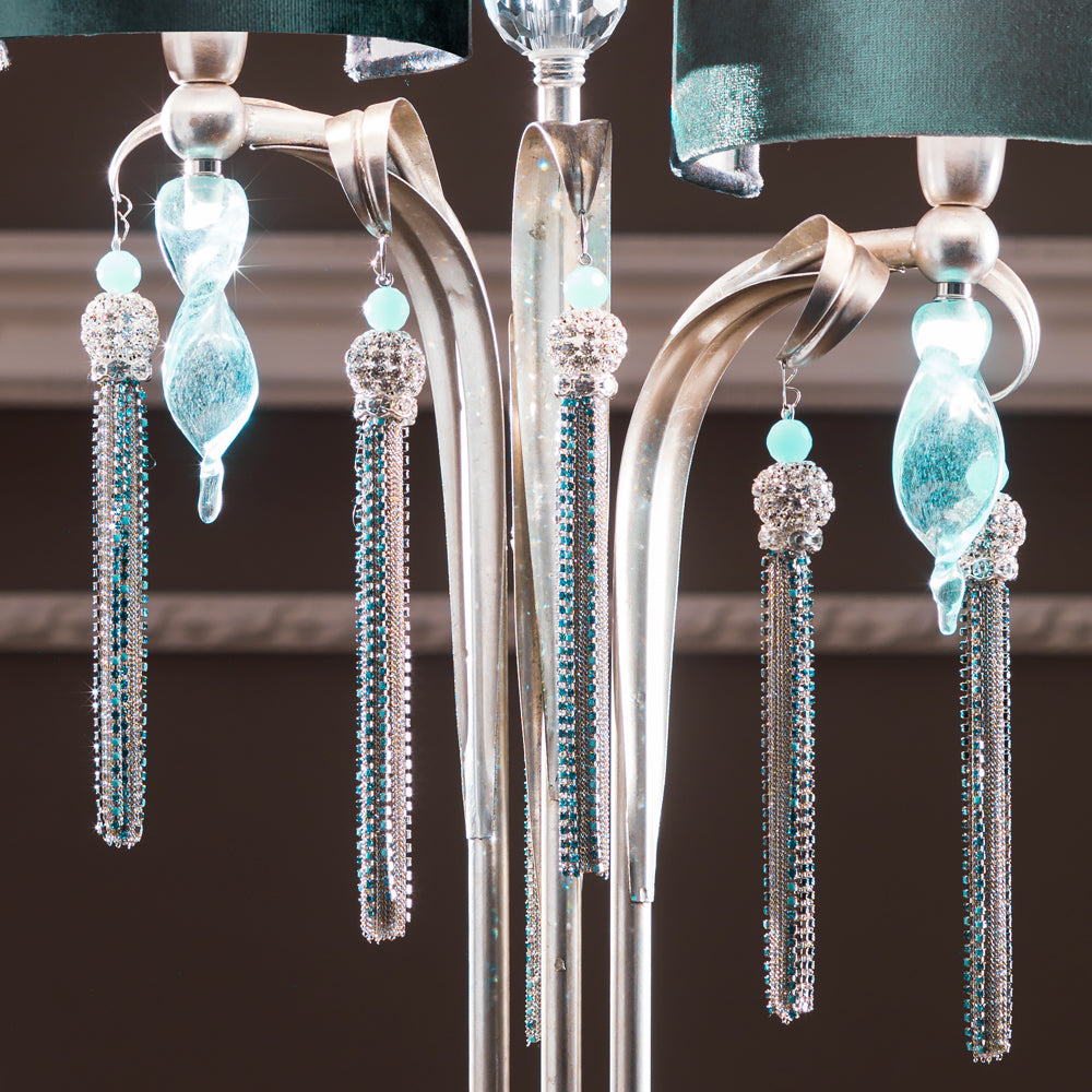 Crystal Aquamarine Table Lamp