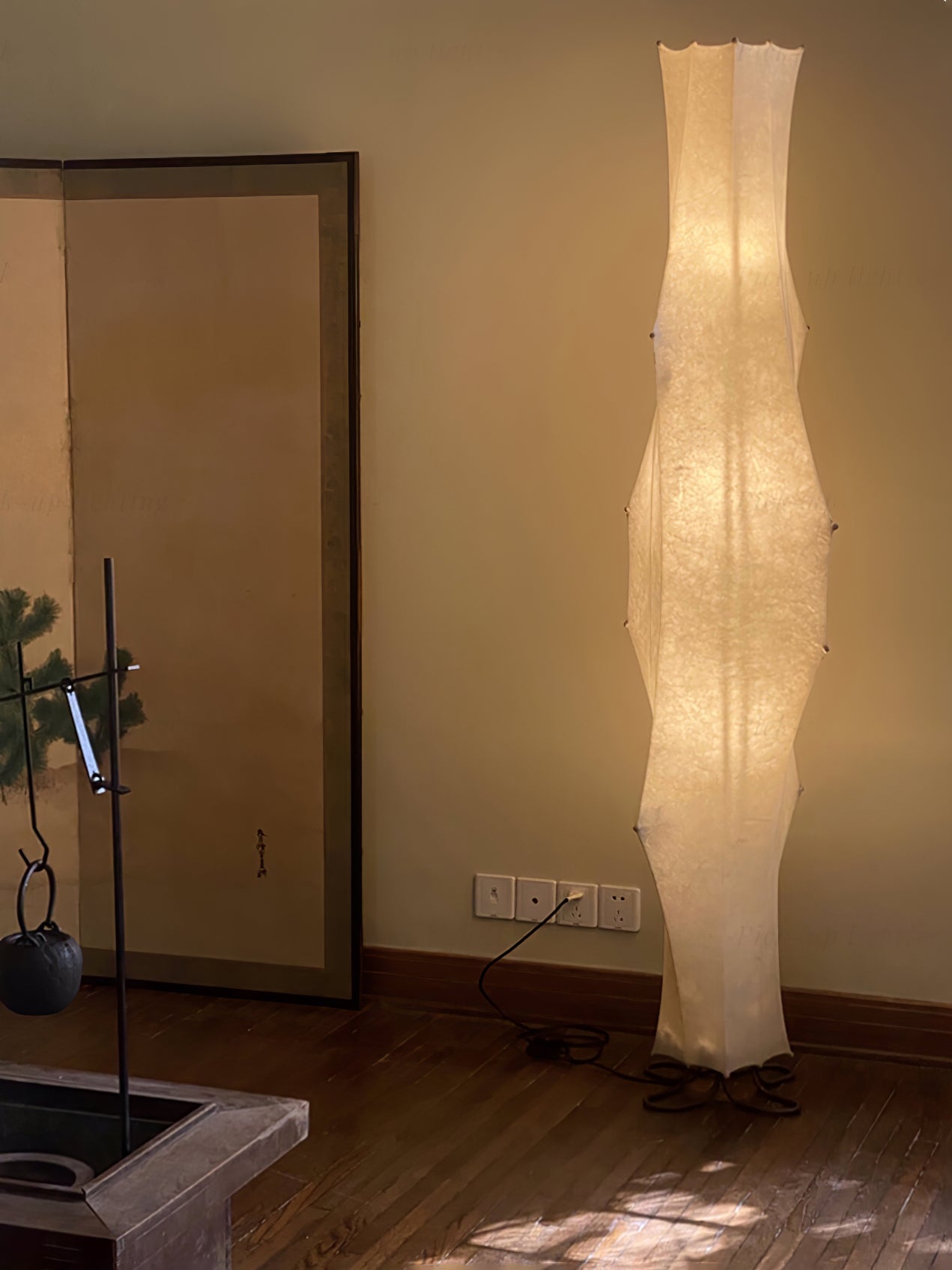 Twist Silk Floor-standing Lamp Floor Lamp