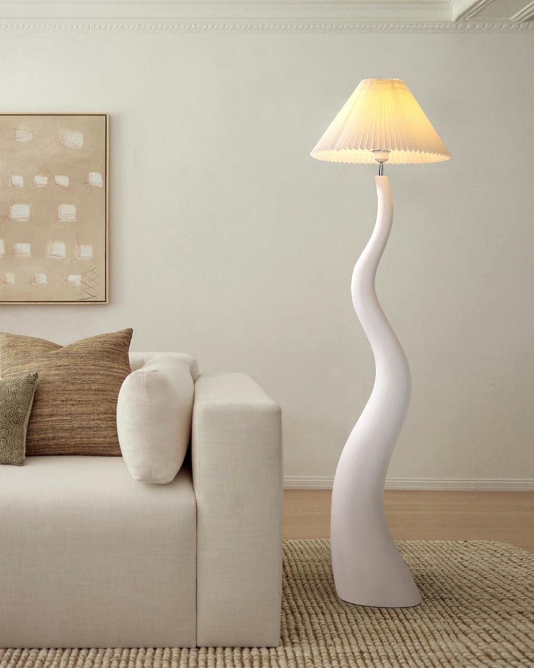 Twisted Pleated Floor-standing Lamp Floor Lamp