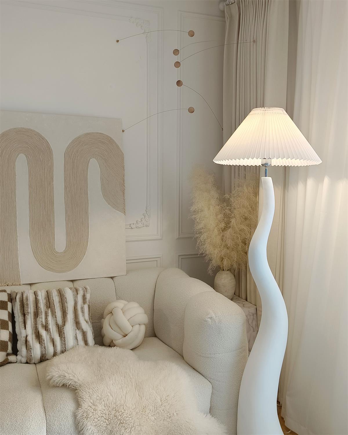 Twisted Pleated Floor-standing Lamp Floor Lamp