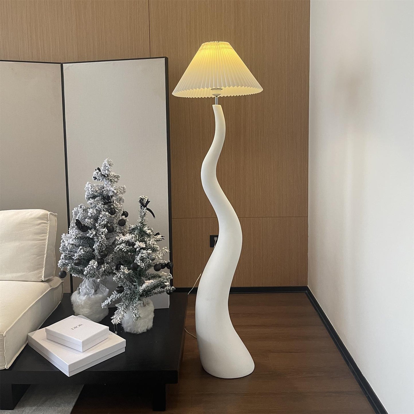 Twisted Pleated Floor-standing Lamp Floor Lamp