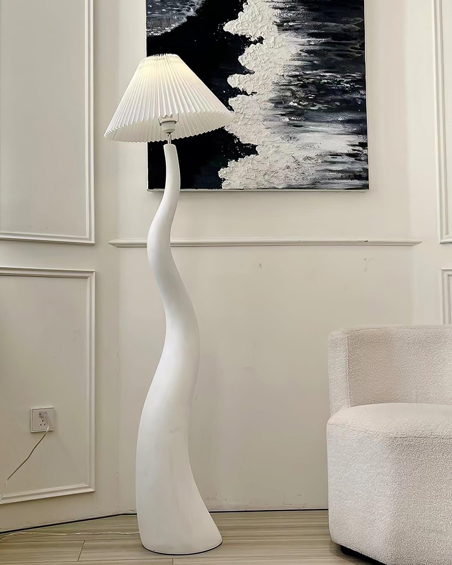 Twisted Pleated Floor-standing Lamp Floor Lamp