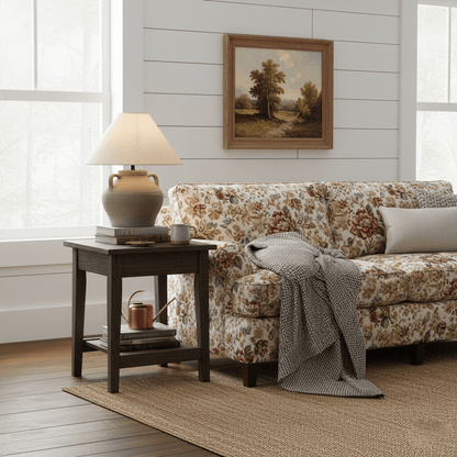 Two Handled Ceramic Jar Table Lamp