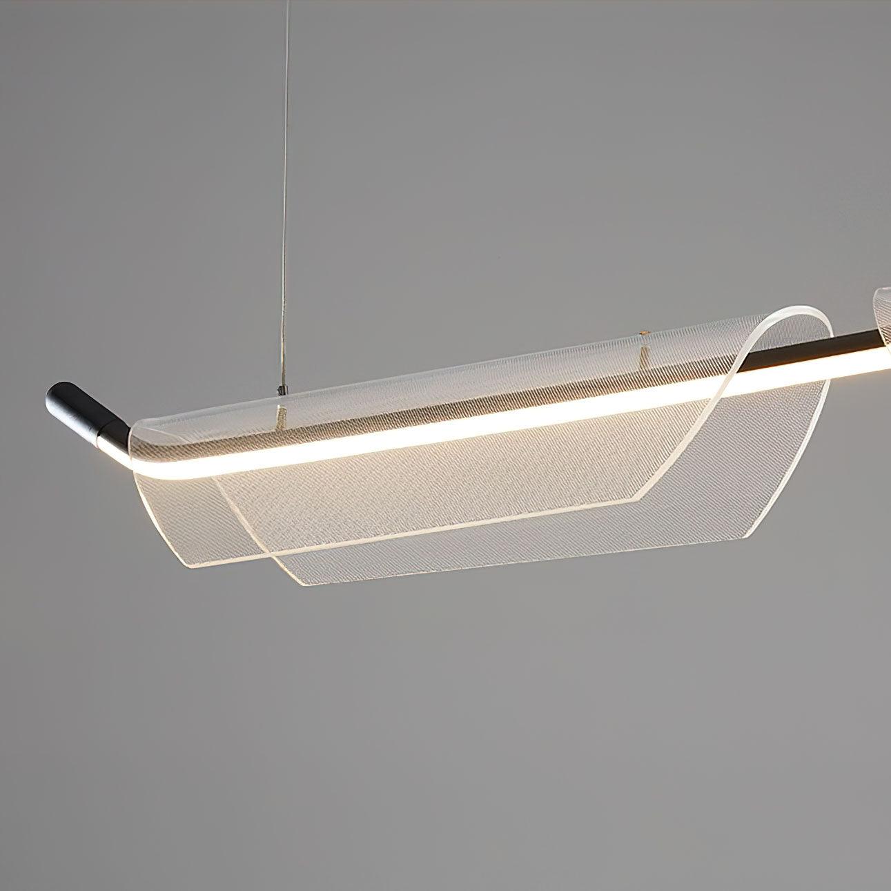 Two Boats Acrylic Droplight Pendant Light