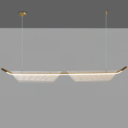 Two Boats Acrylic Droplight Pendant Light