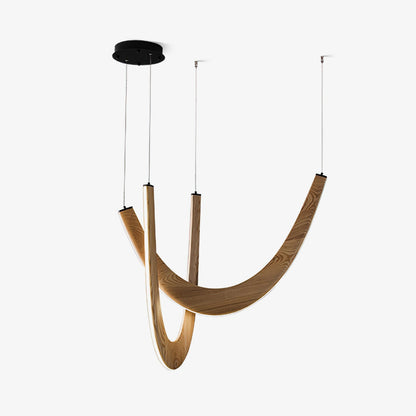 U Wooden Drop light Pendant Lamp