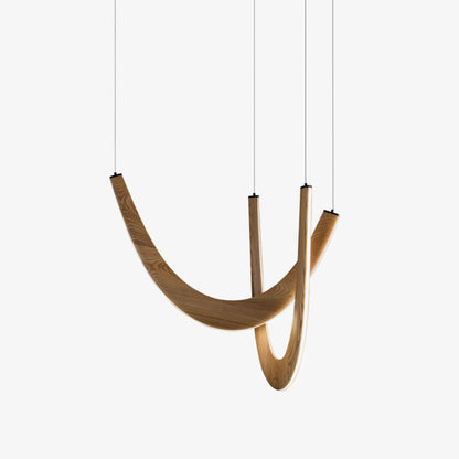 U Wooden Drop light Pendant Lamp