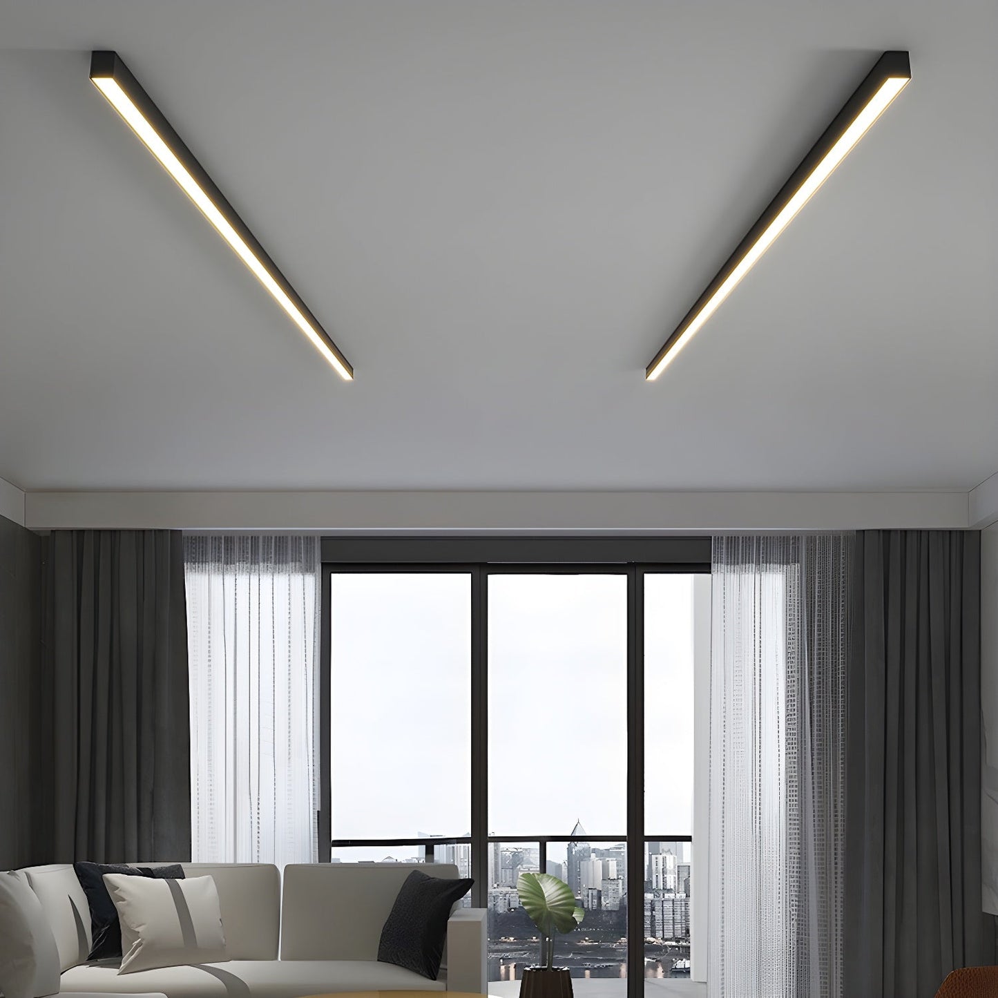 Ultra Slim Linear Ceiling-mounted light Ceiling Light